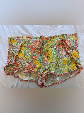 Lilly Pulitzer Multicolor Floral Shorts in Yellow, Green & Coral